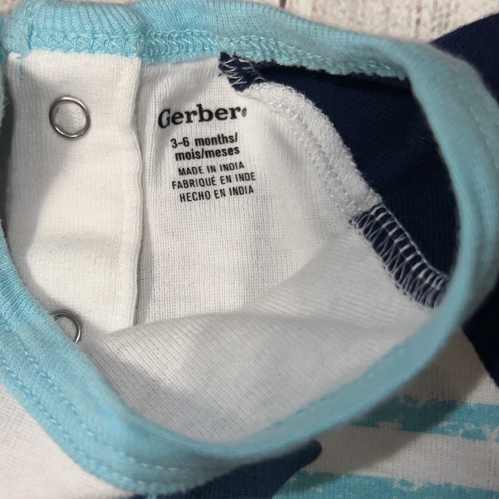 Baby boy shark & ocean outfit bundle 3-6 months - Picture 3 of 16
